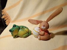 Frosch und Hasen Figur aus Keramik - Wintergarten - Garten - Haus - Deko