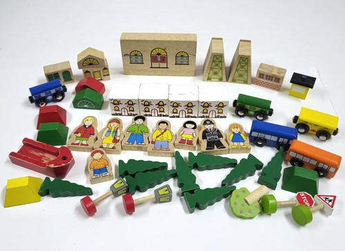 Holz zubehör eisenbahn set - holz,