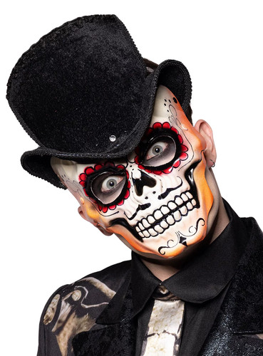 Sugar skull maske mit - maske, zylinder