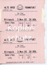 RAR! 2 Tickets CLIFF RICHARD