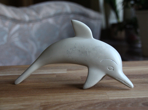Delfin deko figur - figur, weiß