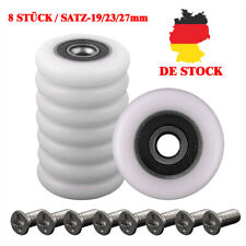 8 Stück Duschtür Räder Rollen Ersatzteile Für Duschkabinen Rollen 19/23/27mm DE