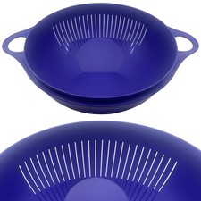 Tupperware Maximilian Sieb 3,75 l Abtropf- Standsieb Multisieb Blau NEU