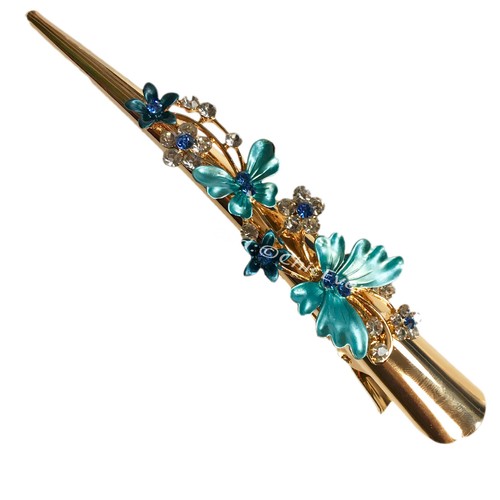 Hair clip butterflies flowers - hair,