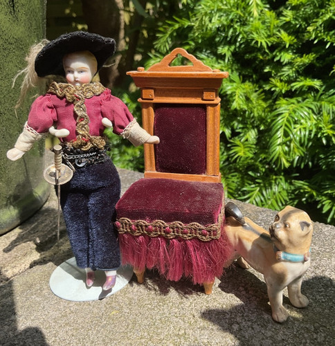 Antiker puppen stuben mann - stuben,