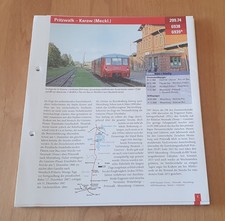 Archiv Eisenbahnstrecken / Pritzwalk  - Karow / KBS: 209.74 - 6 Seiten