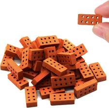 100 Stück Mini-Ziegelsteine