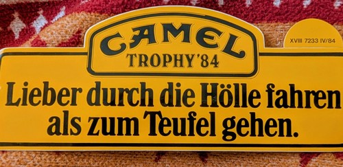 Vintage aufkleber 80iger camel - 80iger,