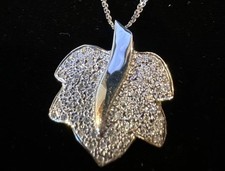 Anhänger mit Kette,Weißgold