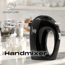 SUPERLEX Handrührgerät Hand Mixer Küchenmixer für Backen Desser 5 Einstellung