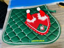 Weihnachten Set Grün Mit Glitzersteinen Schabracke/Fliegenhaube Pony