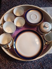 Speisegeschirr/Essgeschirr Kobalt Blau Eschenbach Bavaria-Germany für 6 Personen