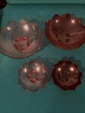 Tupperware Eleganzia Venusschale 2x Groß Und 2x Klein Rot