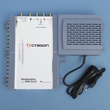 OCTAGON SAT Verteiler, Multischalter 5/16 Teilnehmer + Netzteil HDTV 3D HD+ SKY