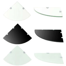 Bücherregal Wandregal Glasregal Eckregal mit Halterungen Glasboden Hängeregal DE