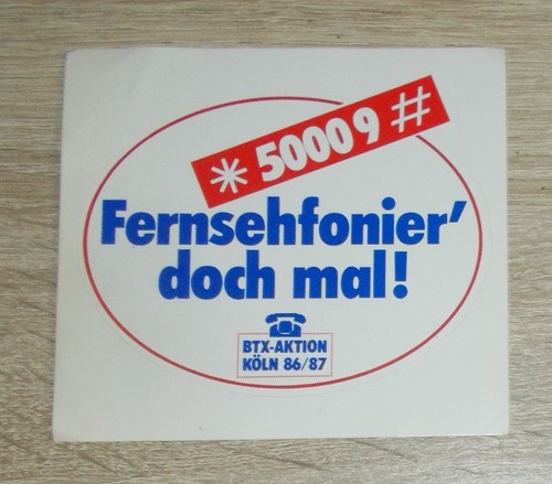 Alter aufkleber sticker btx - sticker,