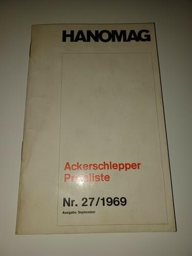 Hanomag preisliste perfekt 400 - hanomag,