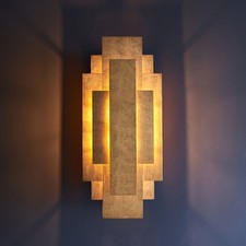 Alzare Wandleuchte 2-flammig gold antik