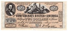 Replica: Confederate States of America 1862 Banknote 2 Dollar Replikat