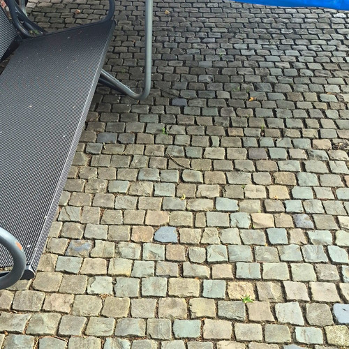 Rundes gartentrampolin mit - rundes,