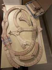 Holzeisenbahn großes Set mit