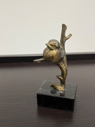 Echt bronze figur vogel - bronze,
