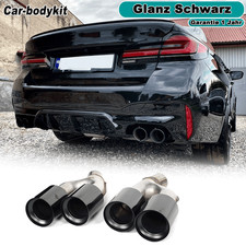 Glanz Schwarz Auspuffblende