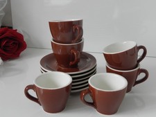 6 Espressotassen & Untertassen