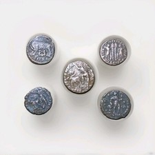 5 Römische Münzen,  Follis /