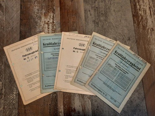 Ddr kraftfahrzeugbrief - ddr,