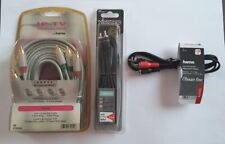 3x Hama Vivanco 3m 2m 1,25m