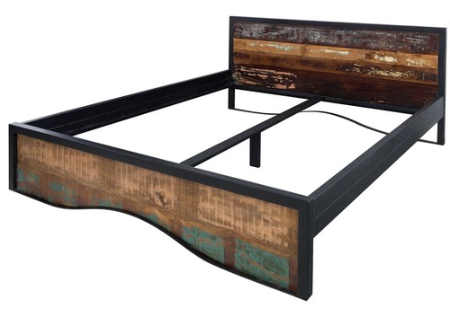 Bett altholz 200x200 - bett,