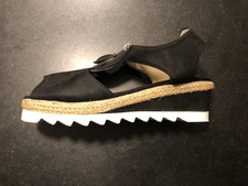 Schwarze Damen-Sandale