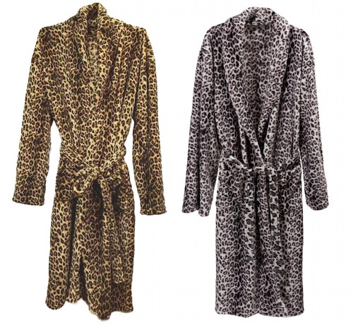 Bademantel leopard unisex - bademantel,