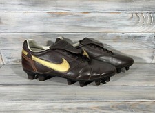Nike Tiempo Ronaldinho Brasileiro FG 2007 Herren Fußball Stollen Schuhe Braun