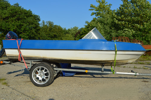 Anfänger boot - anfänger, (blau/weiß)