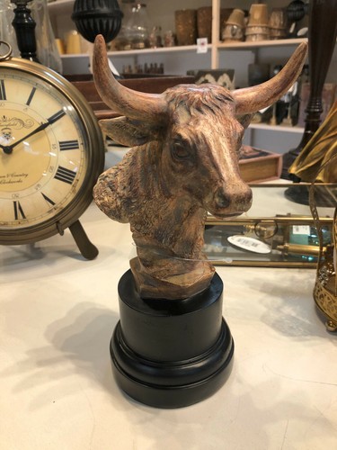 Dekofigur skulptur büste kuh - skulptur,