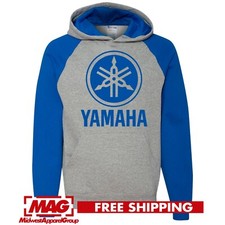 YAMAHA BLUE RAGLAN HOODIE