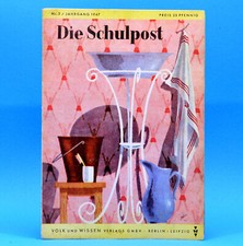 (DDR) Die Schulpost 3 1947 Zeitschrift für Junge Pioniere FDJ Schule