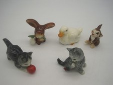 Goebel SAMMLUNG / KONVOLUT - TIERE - KATZE, HASE, ENTE - 5 STÜCK