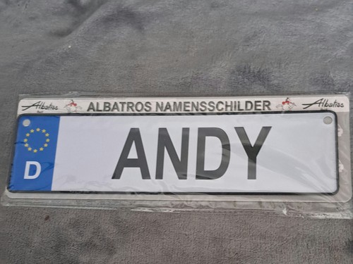 Namensschild andy 5x6 5cm - namensschild,