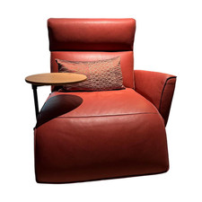 Koinor Funktionssessel Etino Leder B Toro Reno Rot 5 Arm Drehkreuz Schwarz 