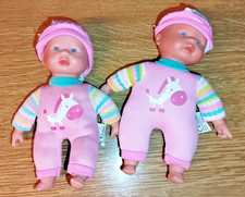 2 Puppen Set Zebra Zwillinge