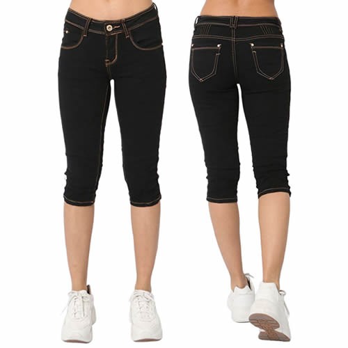 Damen capri bemuda jeans - 3/4,