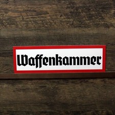 Schild Waffenkammer Wegweiser