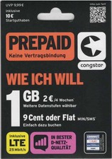 Congstar Telekom SIM Karte    0160 - 329 8000   top gut merkbare VIP-Nummer  NEU
