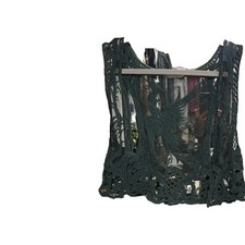 Damen Weste Spitze, schwarz