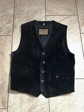 Tolle Herren Wildleder-Weste von Camel Shop Travel Line Gr.L Schwarz