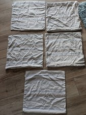 5er Set Esprit Kissenbezug ca. 50x50 Beige, Blau und Braun Gestreift