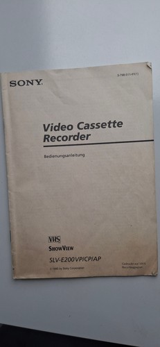 Video cassette recorder - cassette,